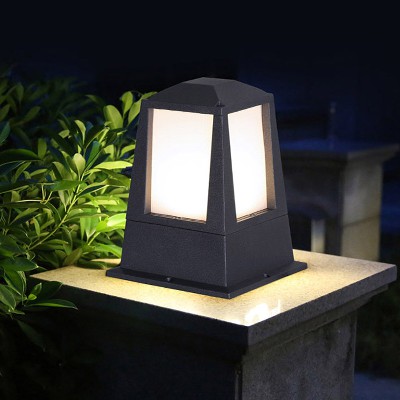 特色矮柱柱頭燈壓鑄鋁花園別墅庭院圍墻燈LED圍欄燈廠家批發