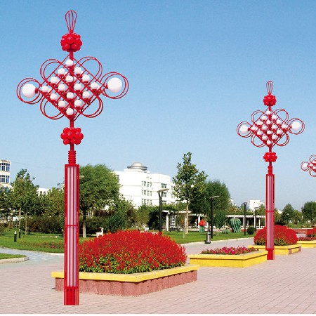 大博照明 LED路燈 批發(fā)戶外防腐防銹熱鍍鋅中國結路燈