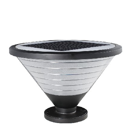 太陽能庭院燈粗條紋喇叭款小區園林廣場鋁制歐式景觀庭院燈批發