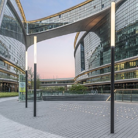 簡約歐式圓柱庭院燈小區廣場商業街特色高光效景觀燈柱廠家批發