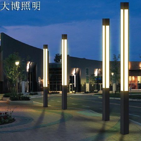 led鋁制方形景觀燈簡約直線條景觀燈柱簡約現代庭院燈廠家批發
