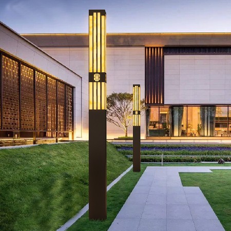 LED草坪燈道路照明景觀燈鋁制方形戶外新中式小區庭院燈廠家批發